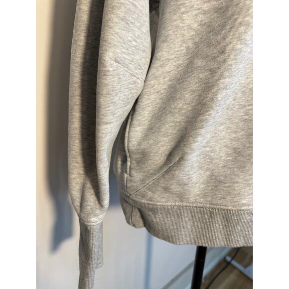 Free People Movement Hoodie Gray Marl Cotton Sweatshirt Size XS Oversized - Picture 3 of 11